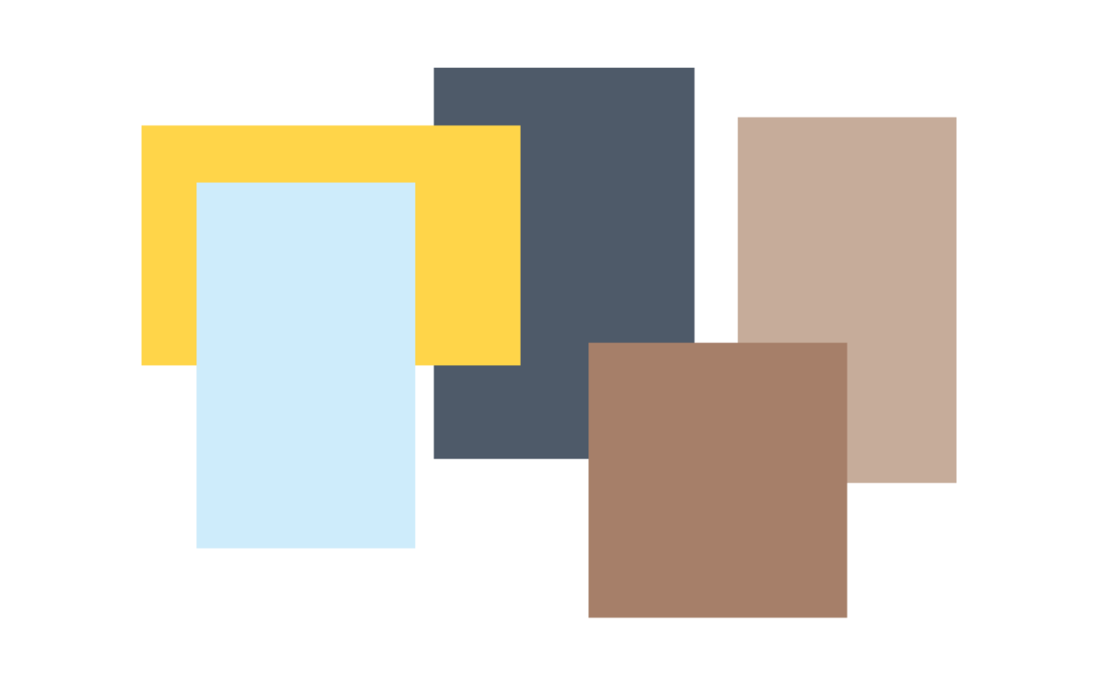 example of boxes that are included in the site's pattern