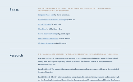 gif showing old resource page as text heavy